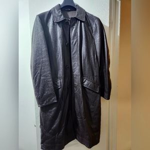 Moschino Leather Trench Coat